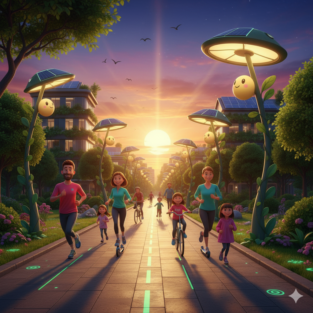 Peachtree Corners : La Smart City Américaine qui Révolutionne l’Éclairage Public avec l’Énergie Solaire