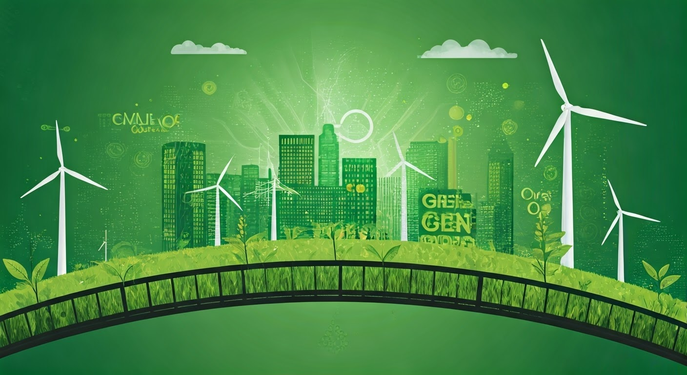 Visual representation of green bonds impact