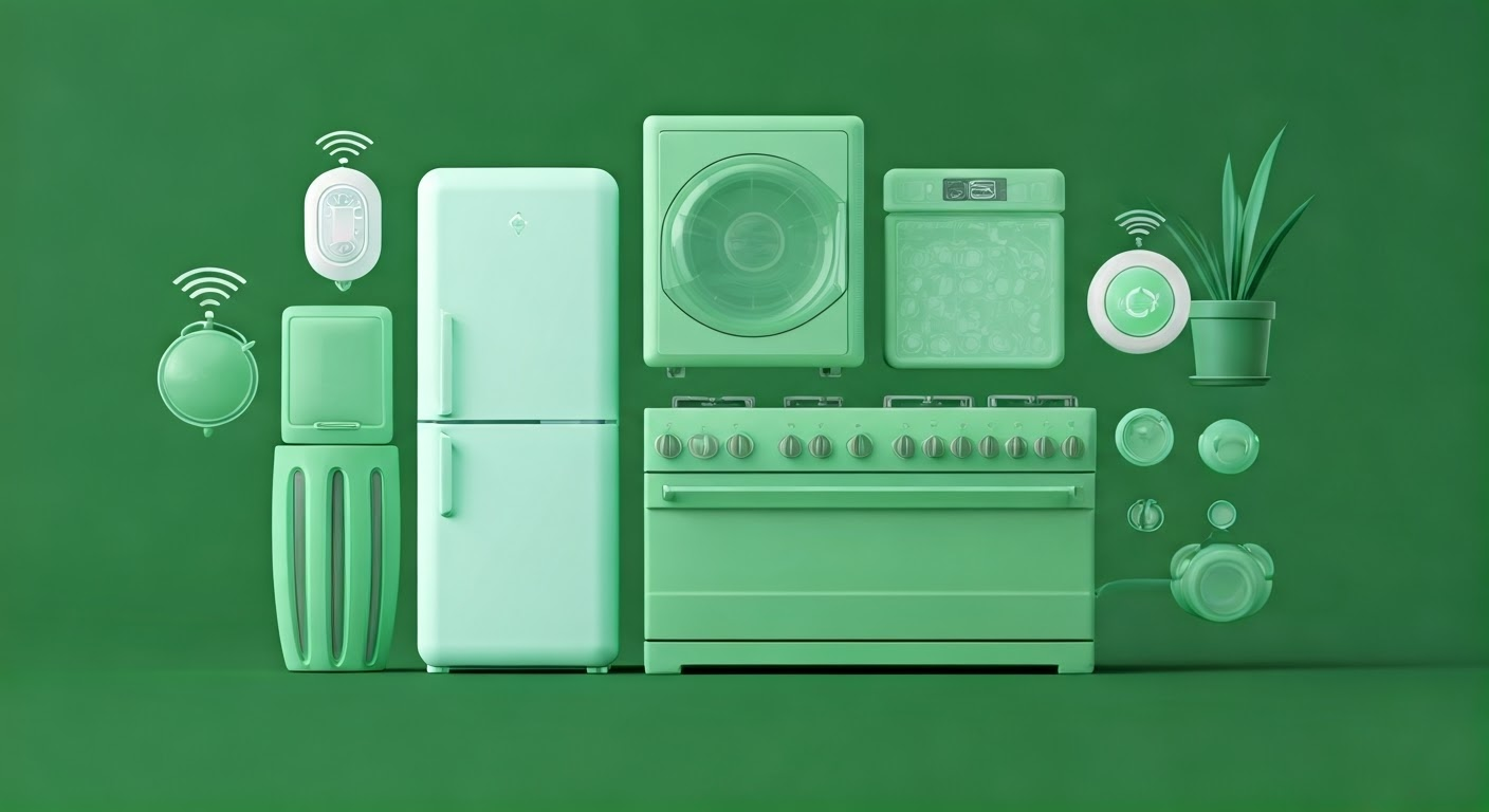 Futuristic green home appliances