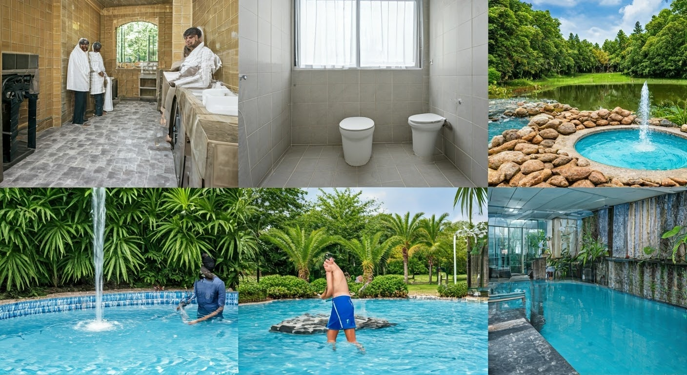 Collage of water conservation techniques